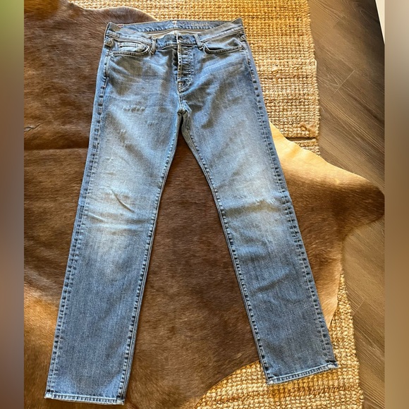 7 for all mankind Jeans Standard style Blue Denim - Picture 3 of 8